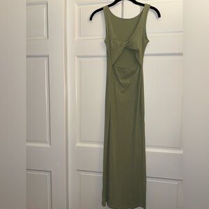 L*Space Sage Green Backless Maxi Dress
